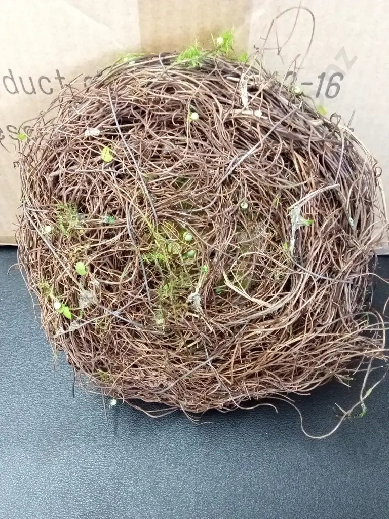 20 INTERIOR DESIGN FAUX BIRDS NESTS D16CM Image 1++
