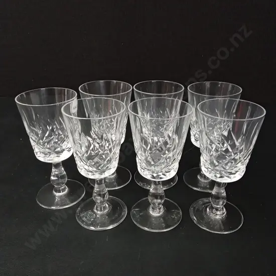 7 CRYSTAL GLASSES TALLEST H11.5CM
