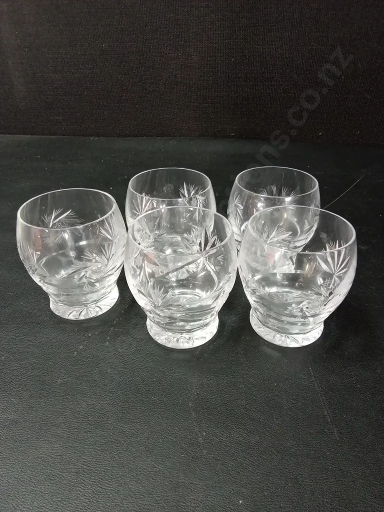 5 CRYSTAL GLASSES H7.5CM Image 1++
