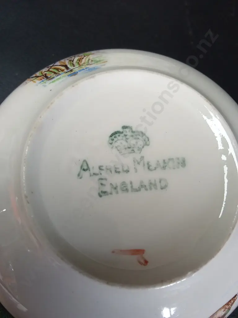 OLDE BRISTOL PORCELAIN TEA TRIO AND AM ASKED MEAKIN ENGLAND BOWL D12CM Image 1++