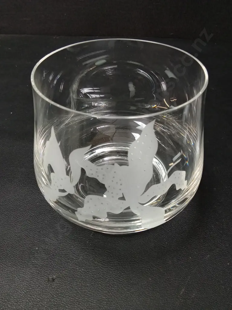 2 GLASS BOWLS TALLEST H16CM Image 1++