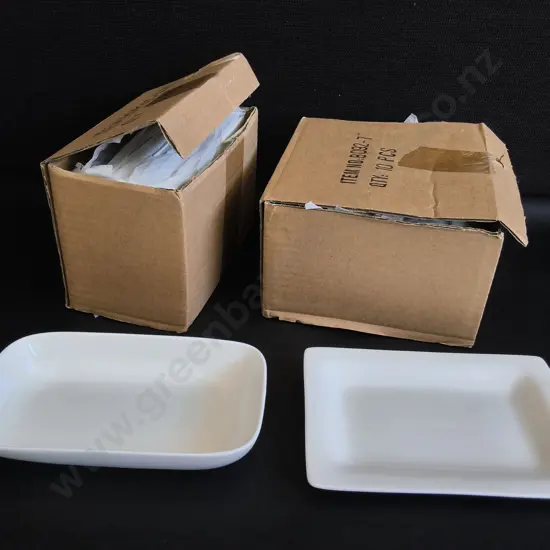 20 BRAND NEW AIR NEW ZEALAND DISHES, 2 SETS OF 10, BOXED