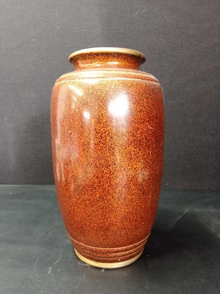VINTAGE ENAMEL VASE H32CM Image 1++