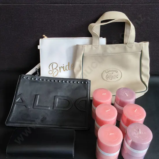 MIX OF BAGS AND BRAND NEW CANDLES