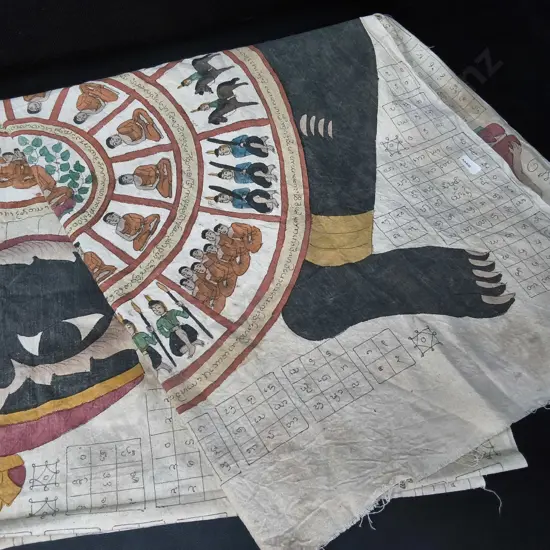 HAND PAINTED ASIAN TEXTILE