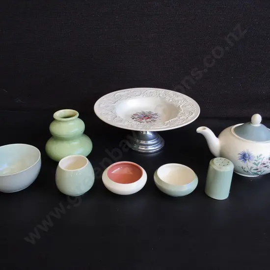 MIX OF VINTAGE TEA ITEMS AND CERAMICS, 8 PIECES, TALLEST H 12 CM