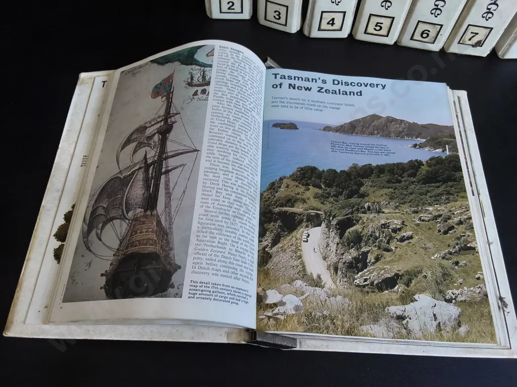 STACK OF NEW ZEALAND'S HERITAGE MAGAZINE BINDERS, VOLUMES 1-7 Image 1++