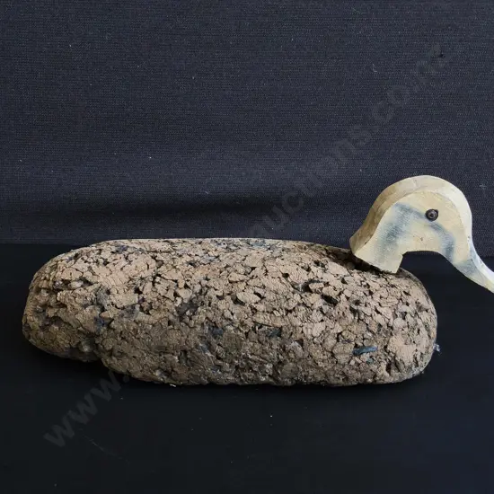 VINTAGE CORK DUCK DECOY