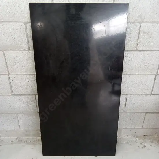 BLACK TEMPERED GLASS PANEL, 125CM X 65CM
