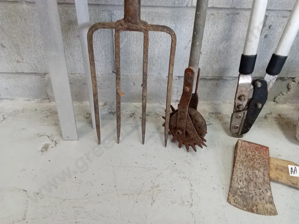 COLLECTION OF GARDEN HAND TOOLS Image 1++