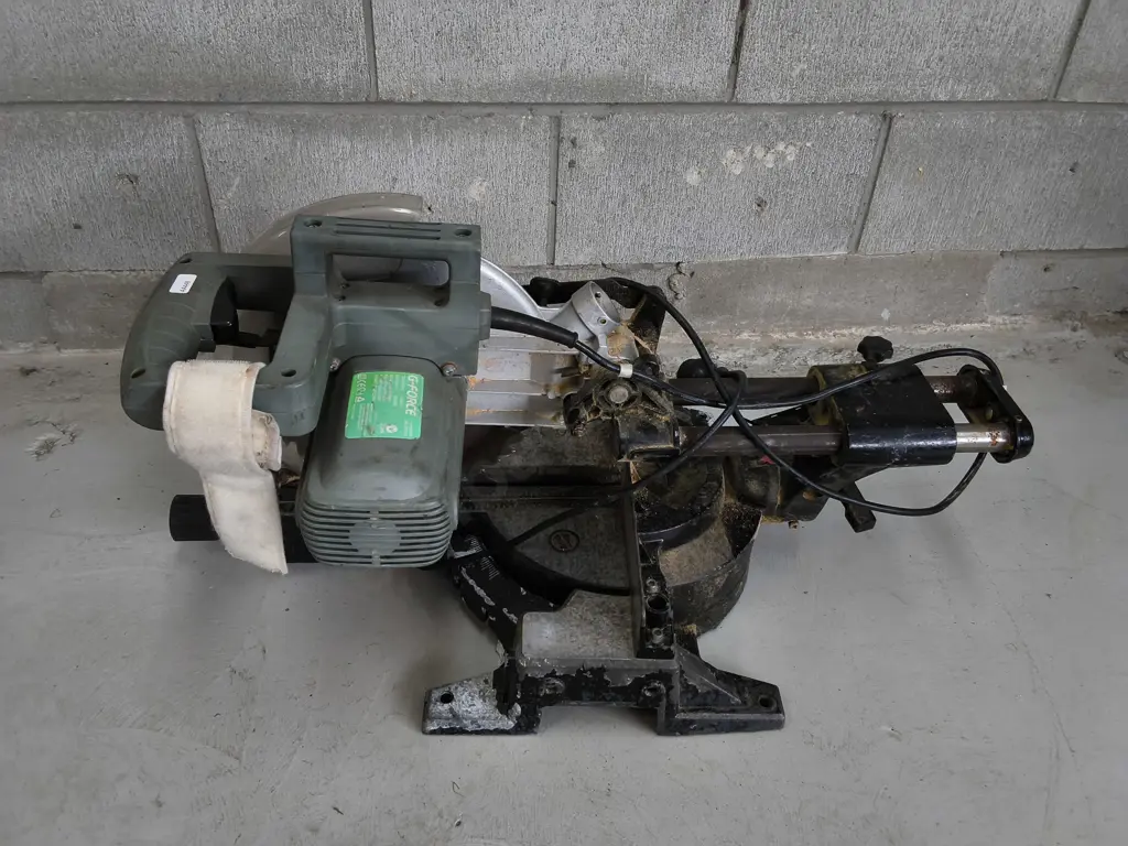 G-FORCE SLIDING COMPOUND MITRE SAW - WORKING Image 1++