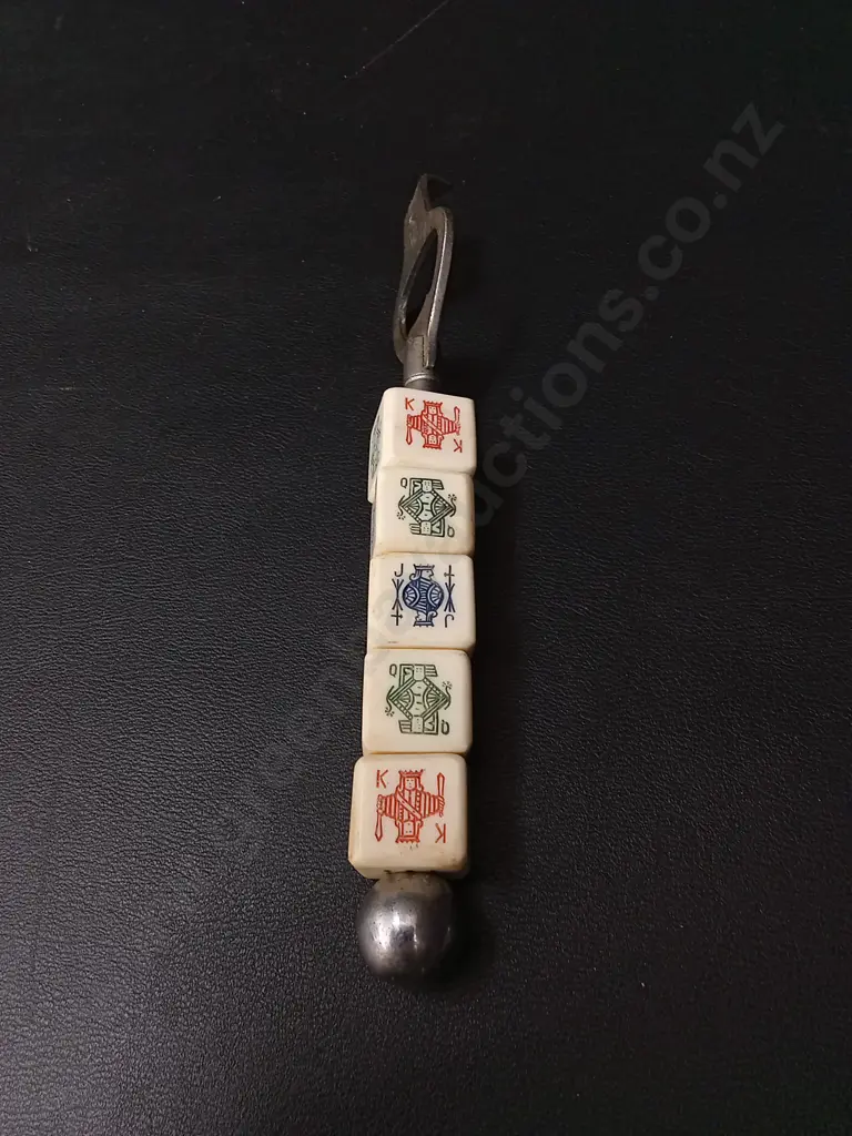 VINTAGE POKER DICE BOTTLE AND CAN OPENER Image 1++