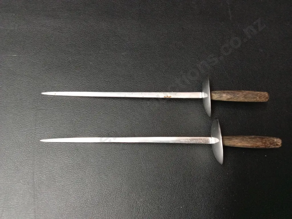 2 VINTAGE "JAPAN SWORD" SKEWERS L19CM Image 1++
