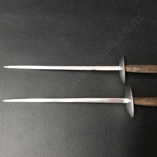 2 VINTAGE "JAPAN SWORD" SKEWERS L19CM