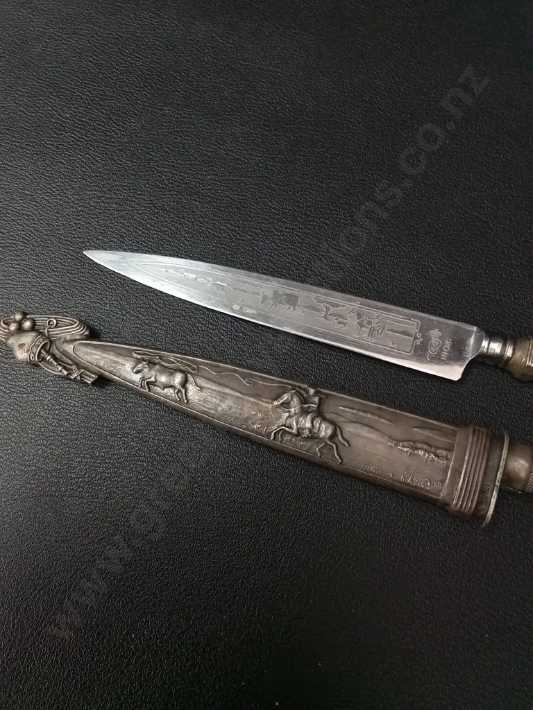 VINTAGE LIONS OF BRASIL GAUCHO KNIFE L19CM Image 1++