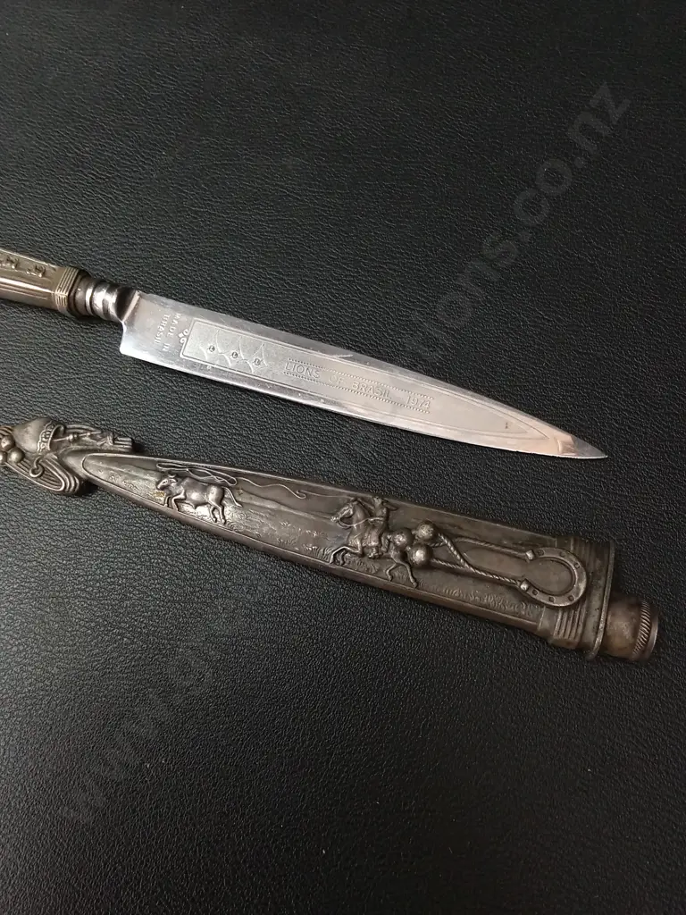 VINTAGE LIONS OF BRASIL GAUCHO KNIFE L19CM Image 1++