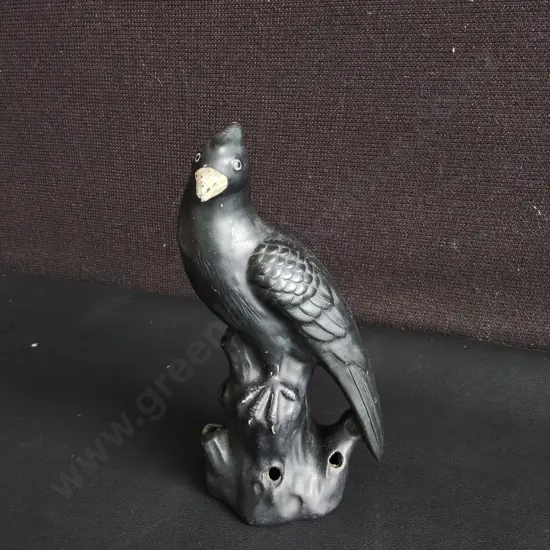 VINTAGE CERAMIC BIRD FIGURINE, H 19 CM