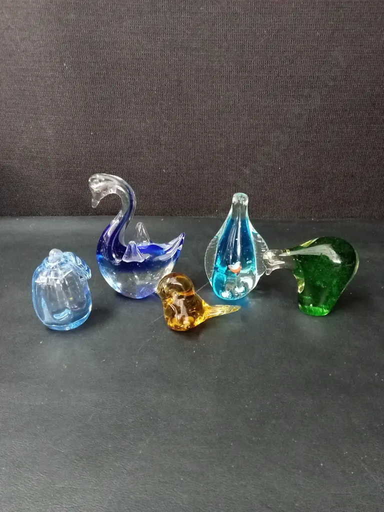 5 GLASS ITEMS TALLEST H12CM Image 1++