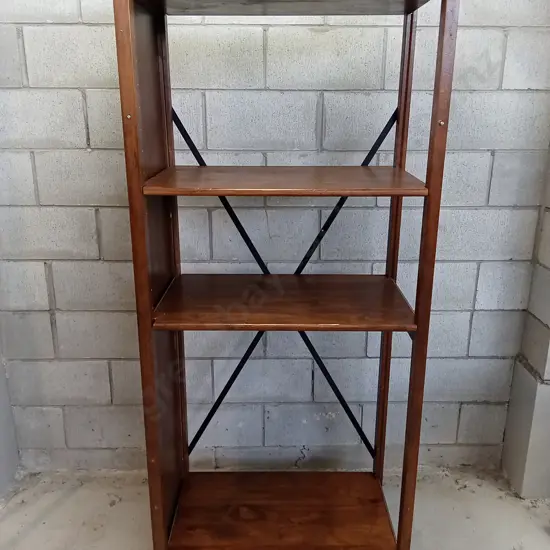 LUNDIA SHELVING UNIT, H 183CM X W 76CM X D 46CM