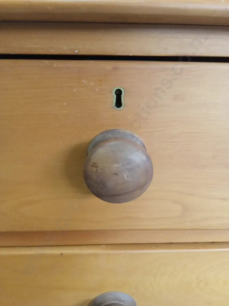 VINTAGE WOODEN CHEST OF DRAWERS, H 96CM X W 106CM X D 50CM Image 1++