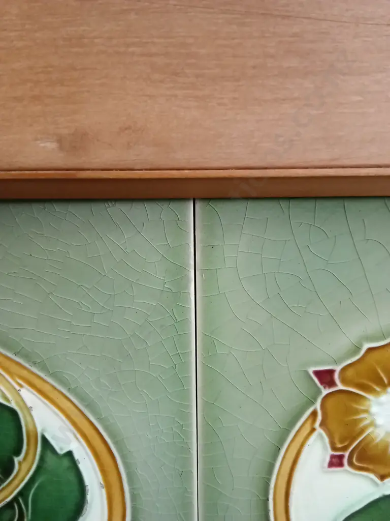 VINTAGE VICTORIAN STYLE WASHSTAND WITH TILED SPLASHBACK, H 104CM X W 92CM X W 40CM Image 1++