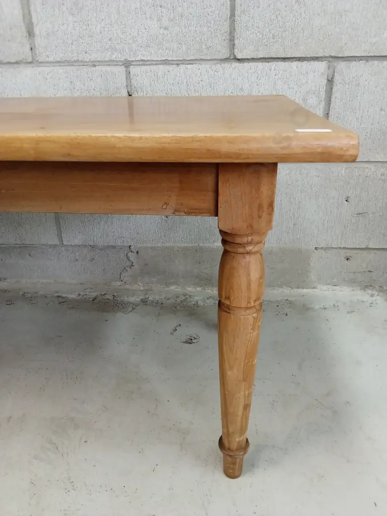 VINTAGE WOODEN SIDE TABLE, H 46CM X W 107CM X D 46CM Image 1++