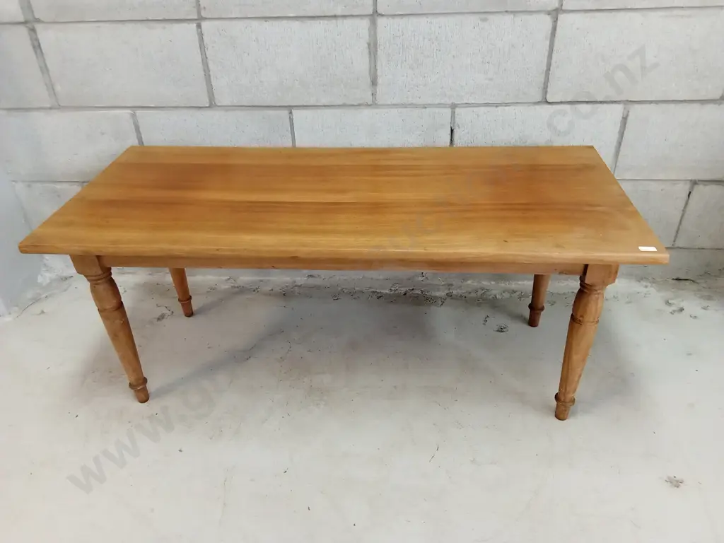 VINTAGE WOODEN SIDE TABLE, H 46CM X W 107CM X D 46CM Image 1++