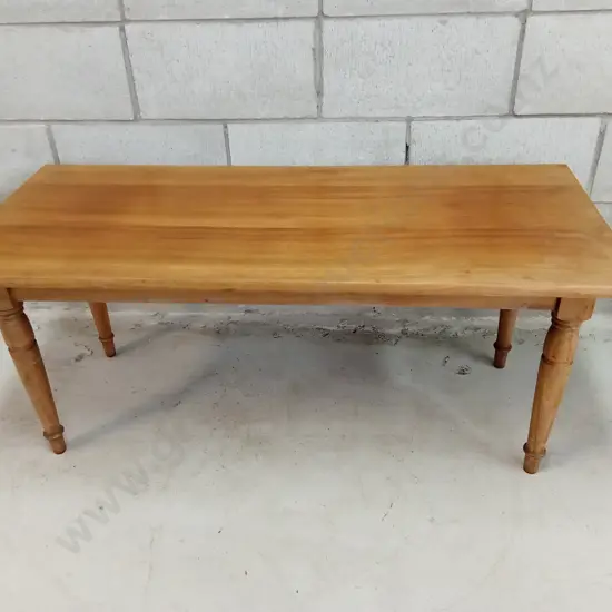 VINTAGE WOODEN SIDE TABLE, H 46CM X W 107CM X D 46CM