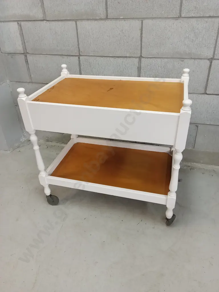 SMALL WOODEN TOLLEY WITH BIG DRAWER, H 70CM X W 70XM X D 45CM Image 1++