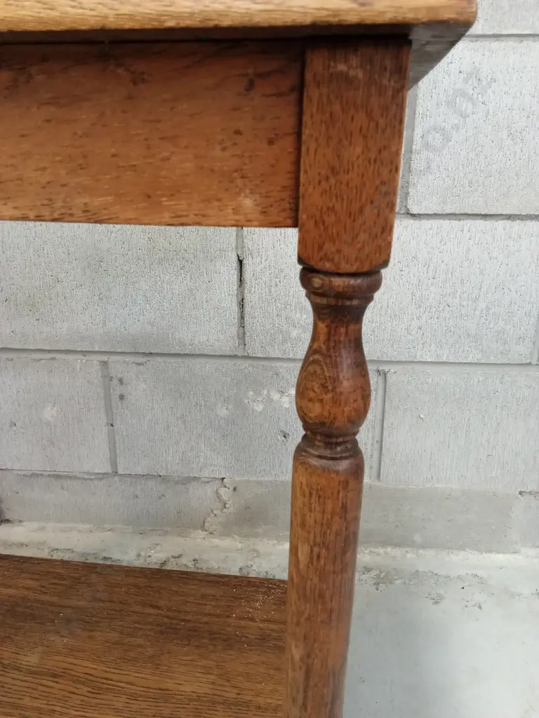 VINTAGE SMALL WOODEN SIDE TABLE, H 65CM X W 57CM X D 36CM Image 1++