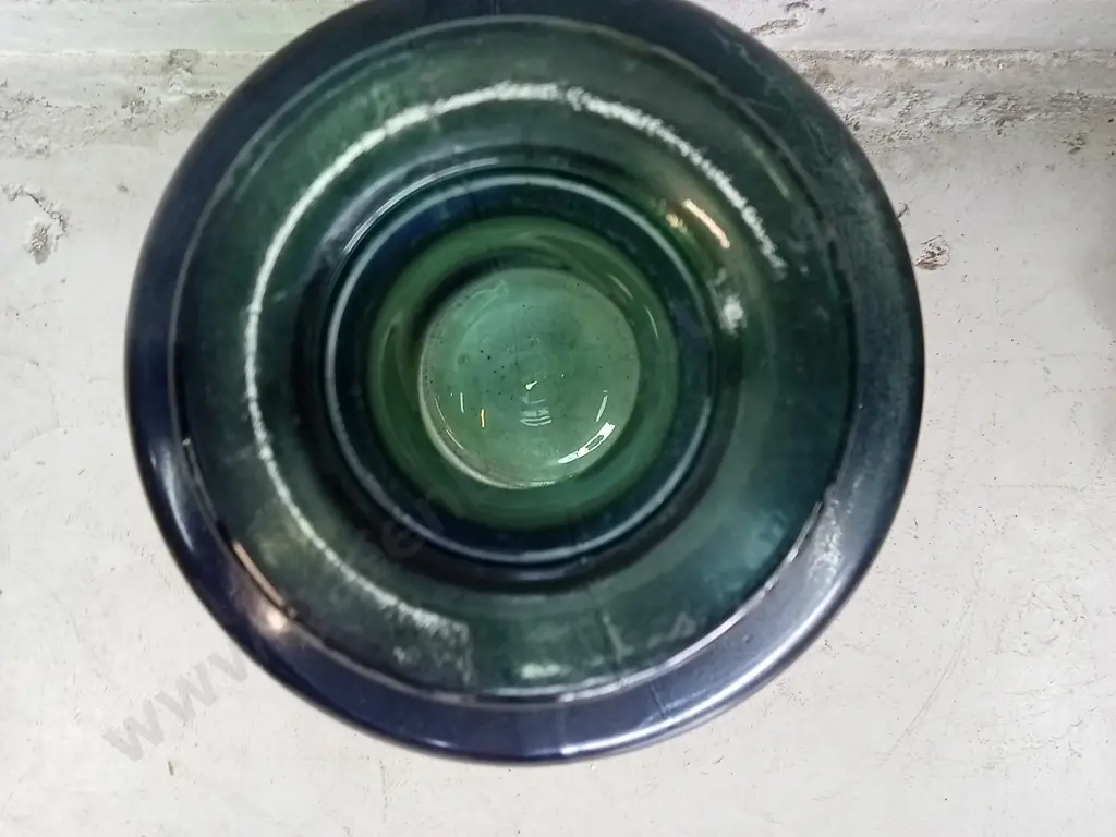 LARGE BLUE AND GREEN GLASS VASE 75CM Image 1++