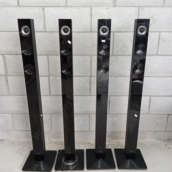 4 LG TOWER SPEAKERS (S72T1-S), 120CM TALL