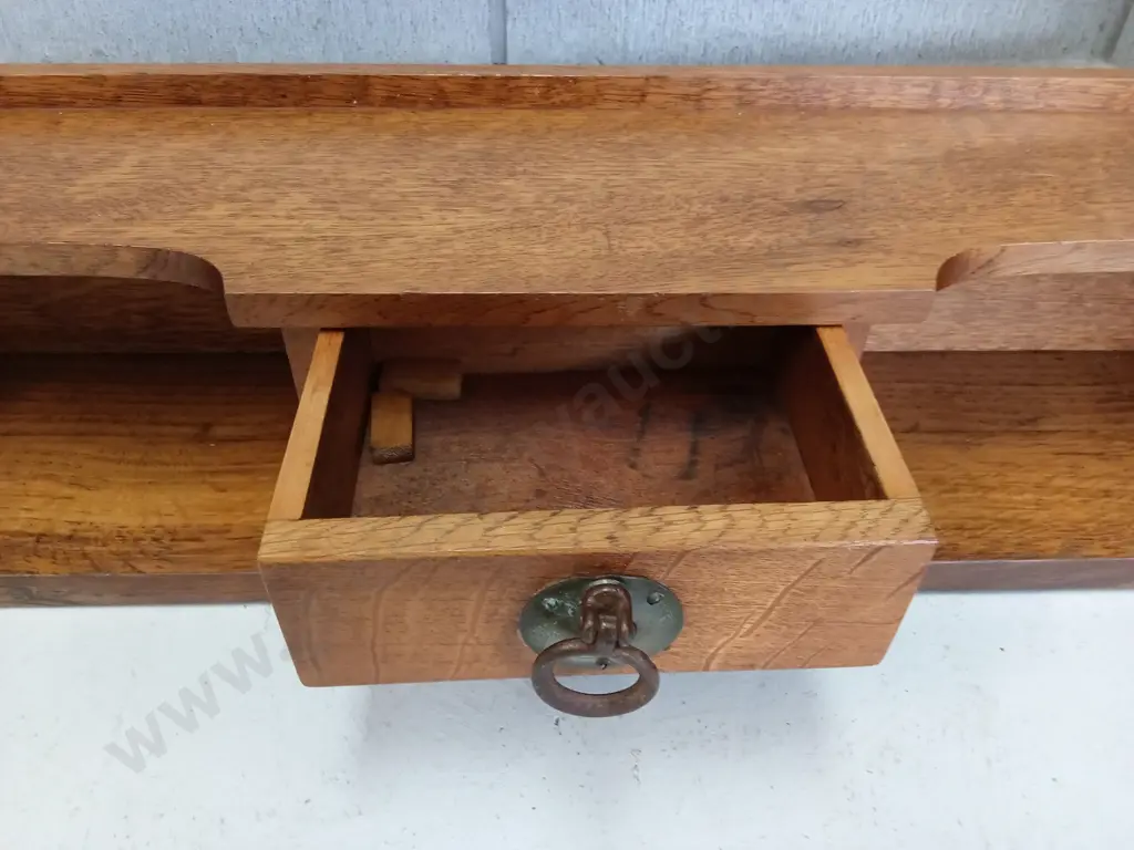VINTAGE WALL WOODEN DISPLAY SHELF, H 90CM X 108CM X D 18CM Image 1++