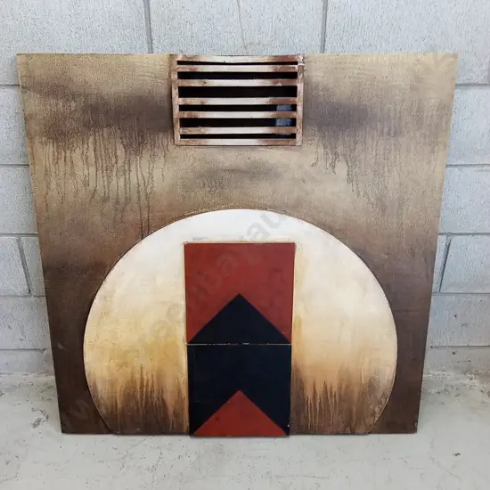 ABSTRACT 3D ART PIECE, 101CM X 100CM