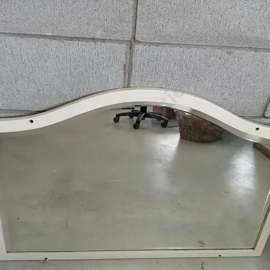 FRAMED DRESSER/WALL MIRROR, H 61CM X W 92CM