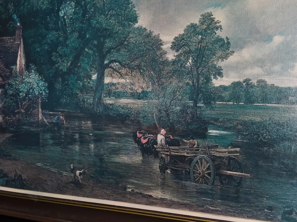 VINTAGE REPRODUCTION OF "THE HAY WAIN" BY JOHN CONSTABLE, FRAMED, H 53 CM X W 58 CM Image 1++