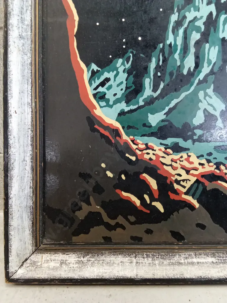 SCI-FI PAINTING IN FRAME, 98CM X 58CM Image 1++