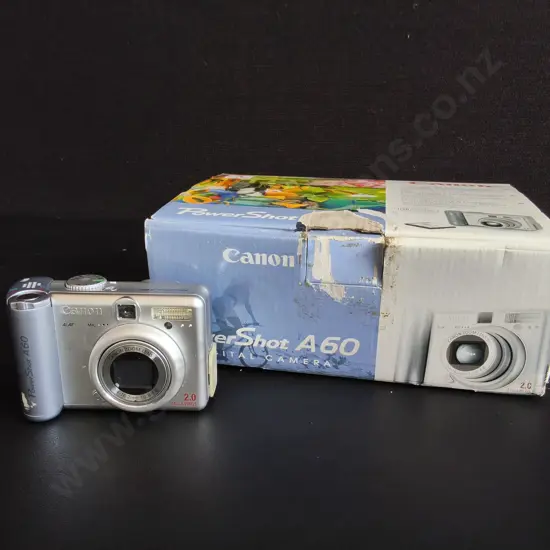 CANON POWERSHOT A60 DIGITAL CAMERA WITH ORIGINAL BOX