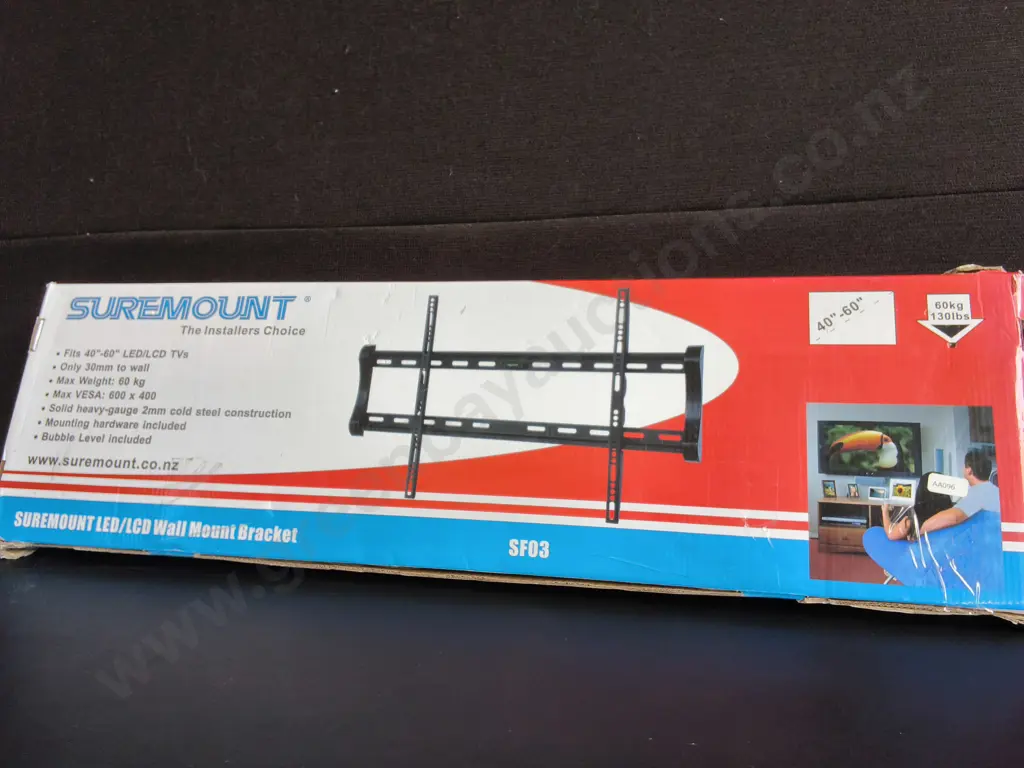 SUREMOUNT TV WALL MOUNT, BOXED Image 1++