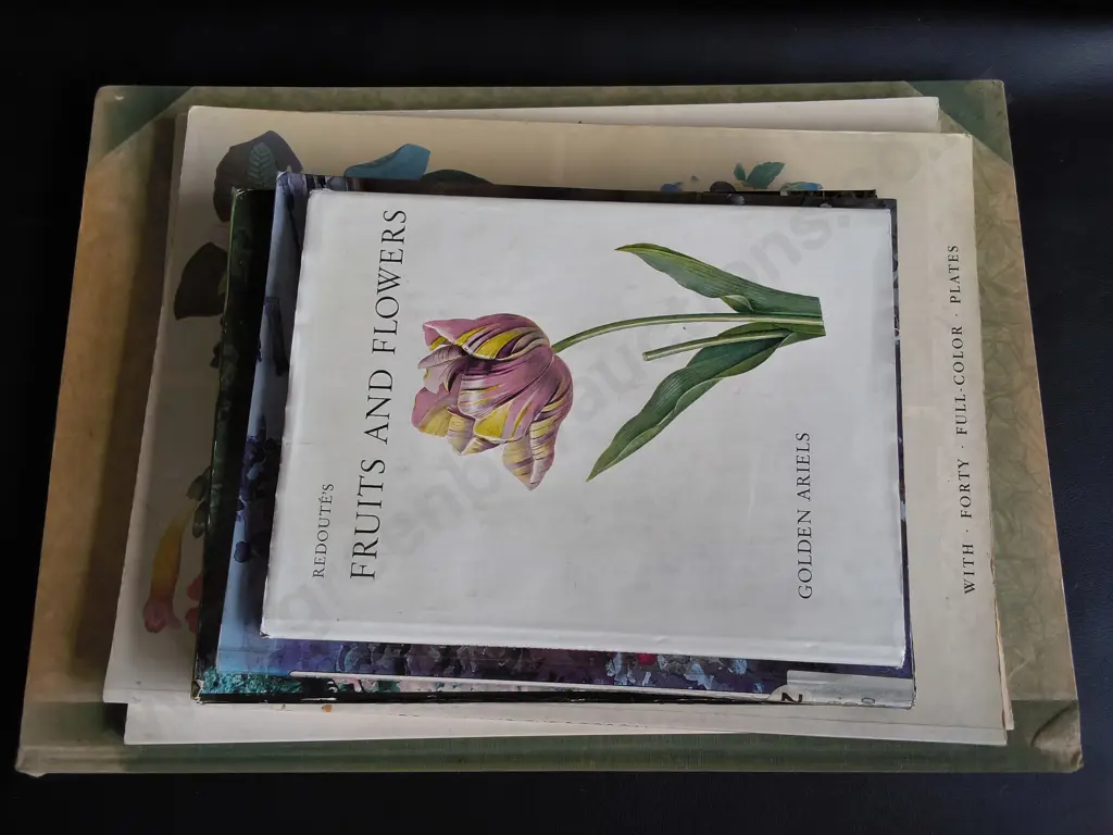 6 BOOKS ON FLOWERS, GARDENS AND BOTANICAL PRINTS Image 1++