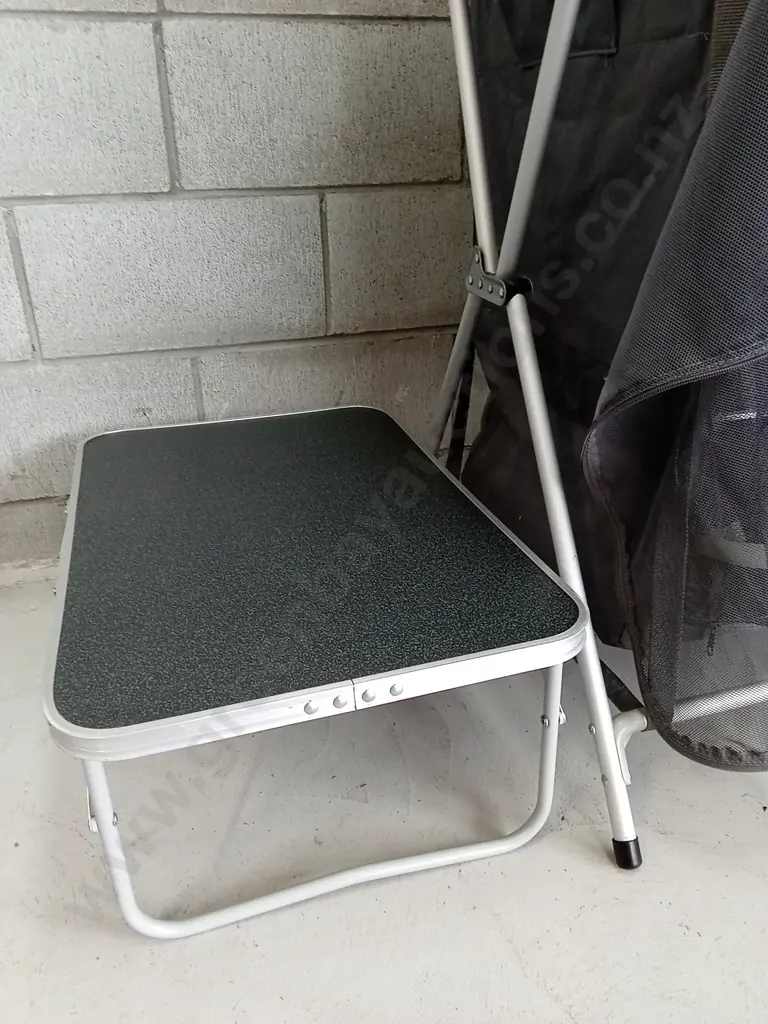 KATHMANDU FOLDABLE CAMPING PANTRY AND SMALL TABLE, H 94CM W 60CM X D 52CM Image 1++