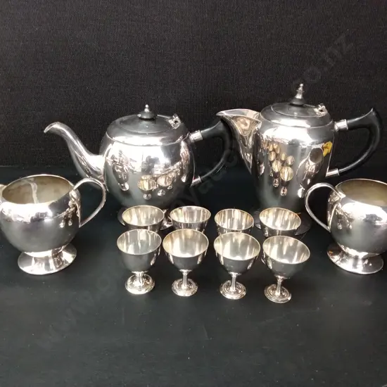 VINTAGE SILVER PLATED EPNS ITEMS TALLEST H20CM