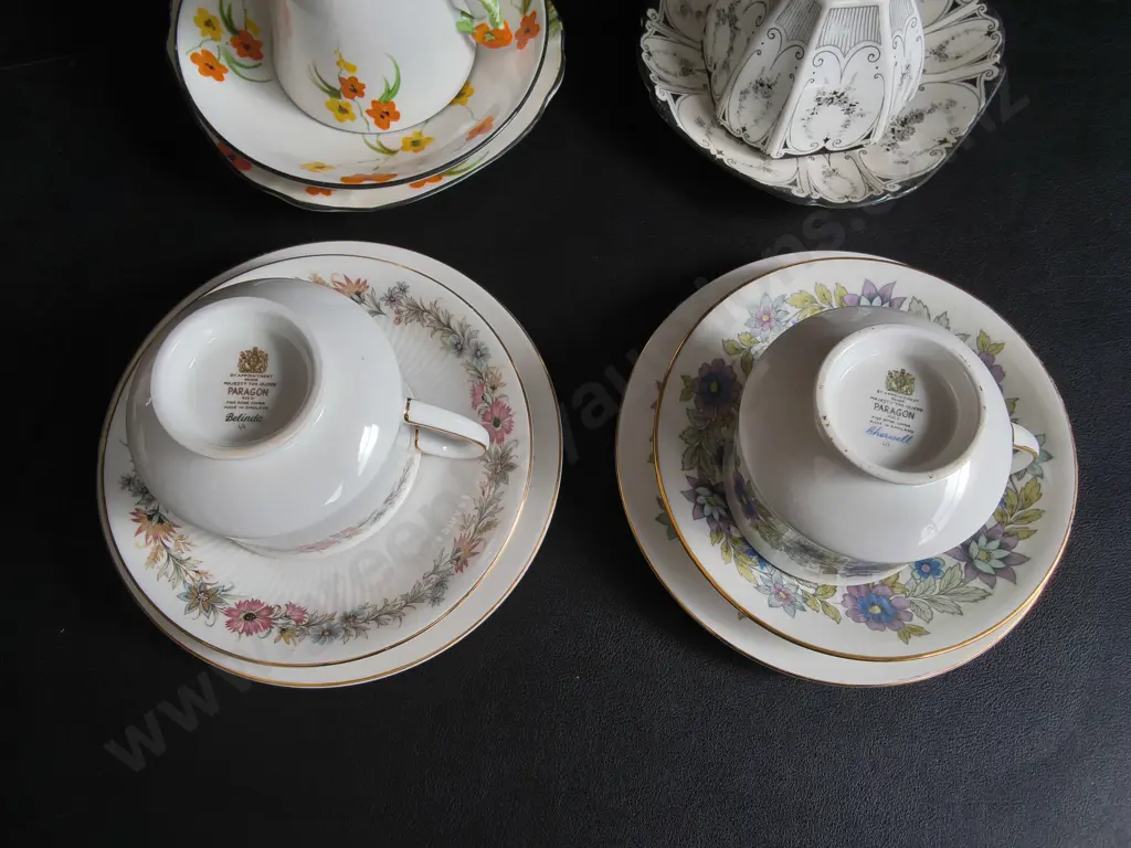 4 VINTAGE TEA CUP AND SAUCERS SETS Image 1++
