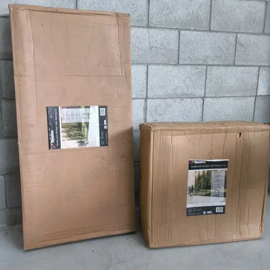 BRAND NEW TAKASHO GARDEN ARCH WITH SEAT H 236 CM X W 131 CM X D 50 CM