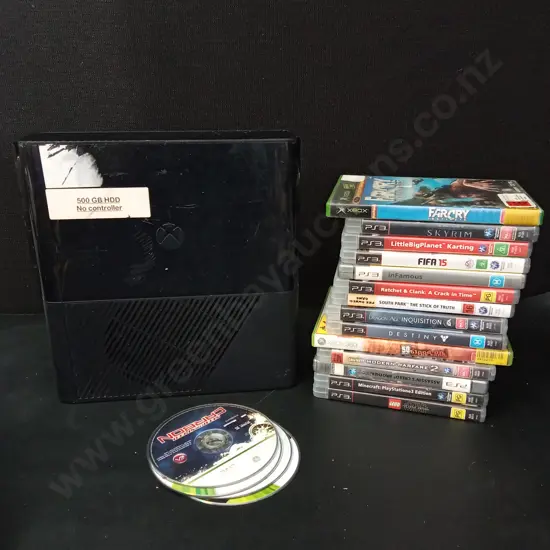 XBOX 360, NOT TESTED WITH COLLECTION OF PS3 AND XBOX GAMES