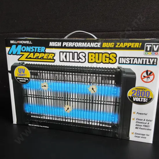 HIGH PERFORMANCE BUG ZAPPER, BOXED