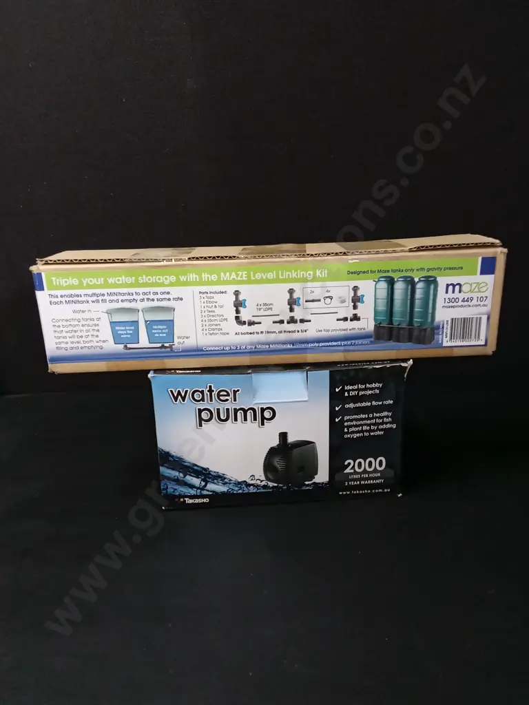 BRAND NEW TAKASHO WATER PUMP AND MAZE LEVEL LINKING KIT Image 1++