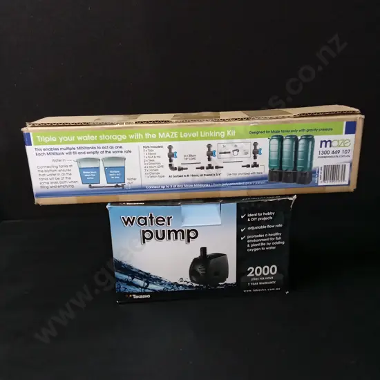 BRAND NEW TAKASHO WATER PUMP AND MAZE LEVEL LINKING KIT