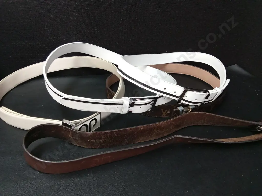 5 BELTS INCLUDING 1 GENUINE LEATHER CARHARTT Image 1++