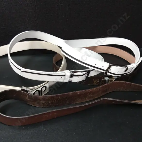 5 BELTS INCLUDING 1 GENUINE LEATHER CARHARTT